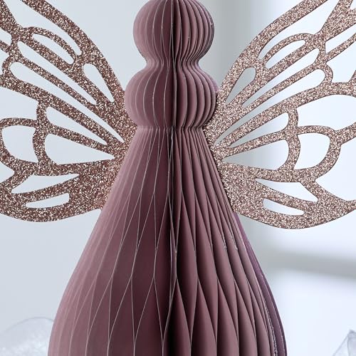 Your Heart's Content Honeycomb Paper Angel in Pink (Pink Angel) - color: Pink Angel