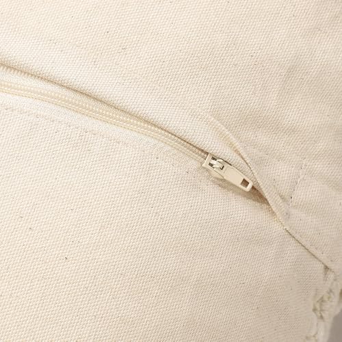· REDEARTH · Textured Handwoven Throw Pillow Cases - Scandi Chic Natural - color: Scandi Chic Natural, size: 18" x 18" (Pack of 2)