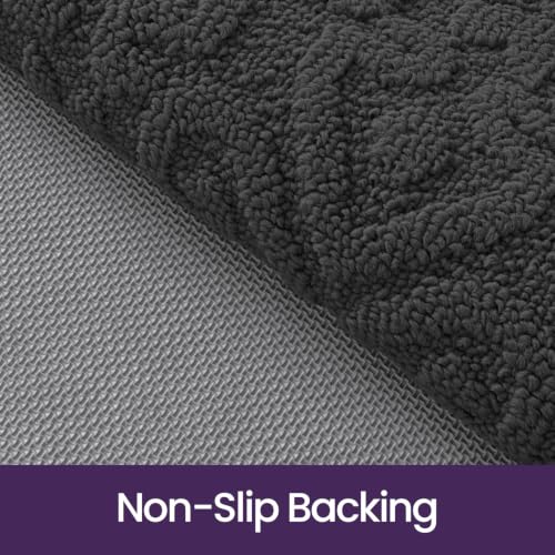 DEXI Hallway Runner Rug Non Slip, 2x6 Washable Runners Carpet, Dark Grey - color: Dark Grey, size: 24" X 72" (Runner)