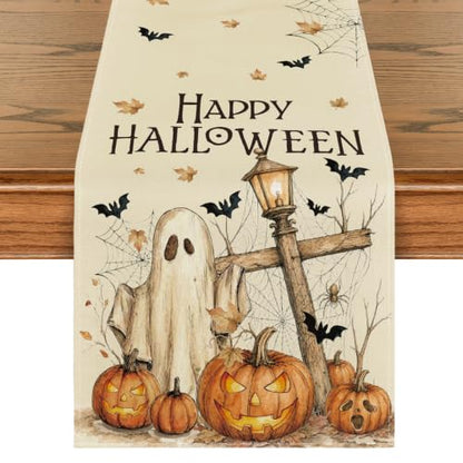 Artoid Mode 210 GSM Halloween Table Runner Home Party Decor 13x72 Inch - size: 13" x 72", Table Runner