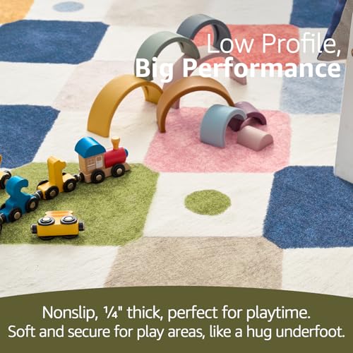 jinchan 2x5 Runner Rug Colorful Checkered Hallway Washable Kids Rug Playful - color: Diamond Circus, size: 2' x 5' (Rectangular)