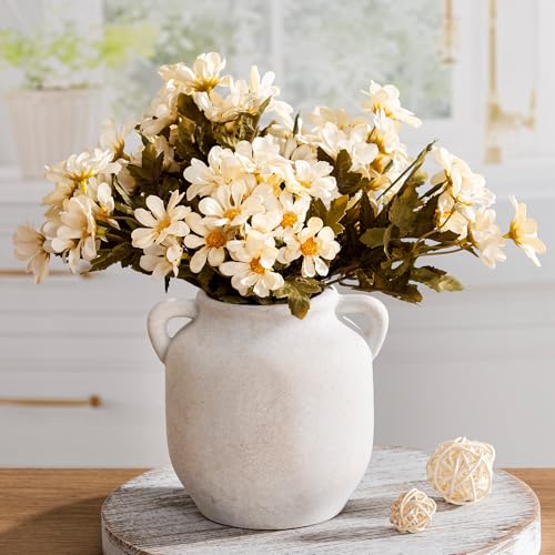 Vanselia Ceramic Flower Vase Home Table Decor Living Room Farmhouse 6 in - color: 6" Rustic