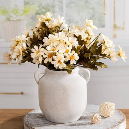 Vanselia Ceramic Flower Vase Home Table Decor Living Room Farmhouse 6 in - color: 6" Rustic