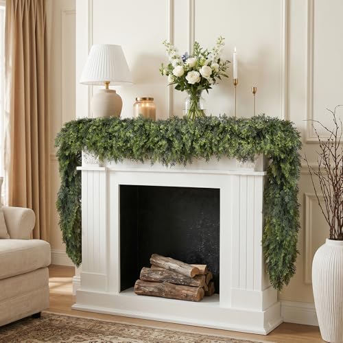 Daynight 6FT Christmas Garland, 1 Pcs Realistic Cedar Garlands - size: 6FT