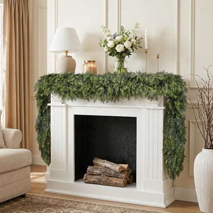 Daynight 6FT Christmas Garland, 1 Pcs Realistic Cedar Garlands - size: 6FT