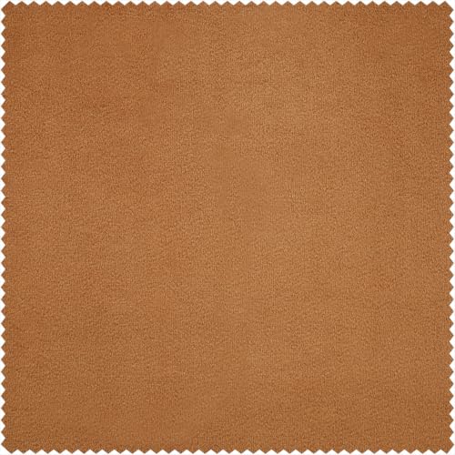 Extra Wide Velvet Blackout Curtains (1 Panel) - 100W x 120L, Amber Gold - color: Amber Gold, size: 100"W x 120"L (Pack of 1)