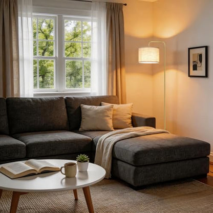 TJOY Floor Lamp, Golden Standing Floor Lamp for Living Room with 3 CCT Bulb - color: Gold