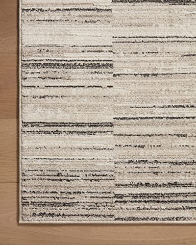 Loloi Darby Charcoal/Sand 2'-7" x 12'-0" Runner Rug - color: Charcoal / Sand, size: 2'7" x 12' (Rectangular)