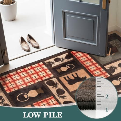 LIANLAM 8x10 Washable Area Rugs for Living Room and Bedroom(8x10,Deer) - color: Deer, size: 8' x 10' (Rectangular)