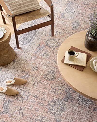 Loloi Skye Blush/Grey 2'-0" x 5'-0" Accent Rug - color: Blush / Grey, size: 2' x 5' (Rectangular)