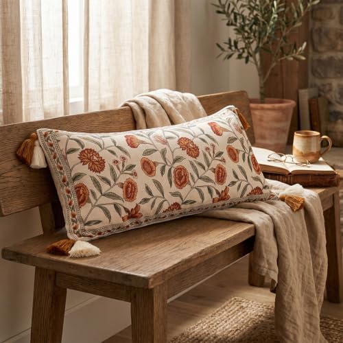 ISAENNE Designer French Rectangle Throw Pillow Cover,Set of 2,28"x12" - color: Albano a, size: 28" x 12" (Pack of 2)