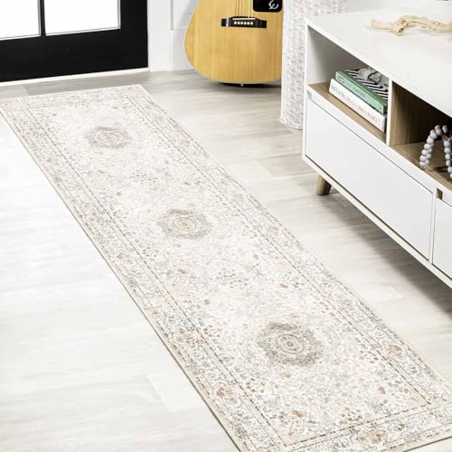 Washable Runner Rug 2x8,Long Boho Rug Runners for Hallways - color: Beige, size: 2'x8'