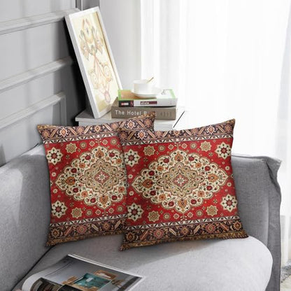 Britimes Throw Pillow Covers Set of 2, 18 x 18 Inch, Aztec Kilim - color: Ethnic Tribal 30, size: 18" x 18" (Pack of 2)