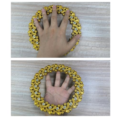 2 Pack Gold Curtain Tiebacks, Round Drapery Holdbacks, 20 Crystals - style: 20 Crystals Gold