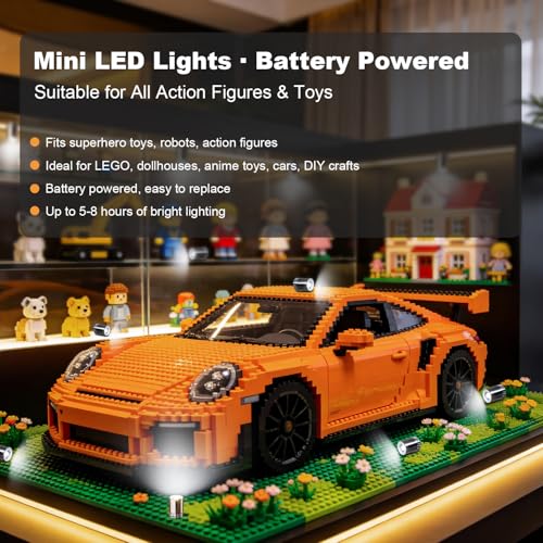 Aogist 12 PCS White Mini LED Spot Lights, Battery Operated Tiny SMD Lamps - color: White, size: 12