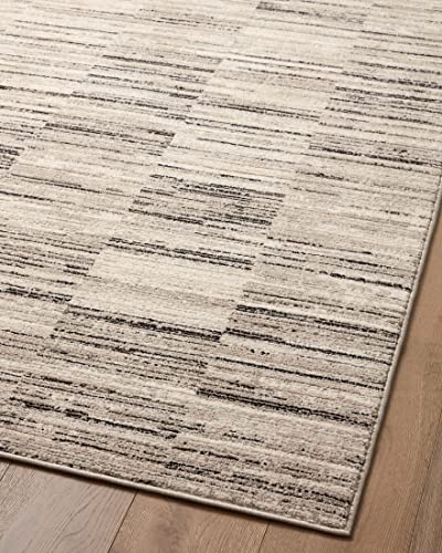 Loloi Darby Charcoal/Sand 2'-7" x 12'-0" Runner Rug - color: Charcoal / Sand, size: 2'7" x 12' (Rectangular)