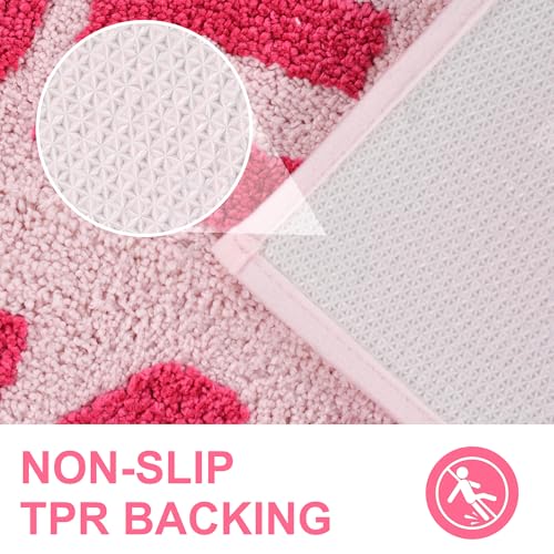 Zeeinx Get Naked Bath Mat Pink Cute Funny Bathroom Rugs 20”x32” - color: Pink, size: 1'8" x 2'8" (Rectangular)