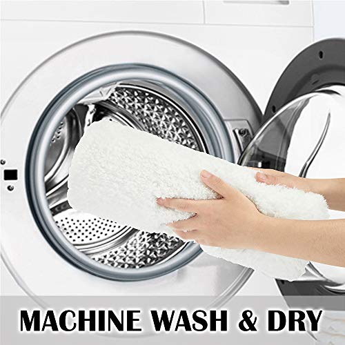 Suchtale Non Slip Bath Mat (20 x 32, White) Water Absorbent Soft Microfiber Shaggy Bathroom Rug Machine Washable Thick Plush Shower Mat - color: White, size: 20" x 32"