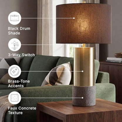Signature Design by Ashley Jacek Contemporary Table Lamp Set of 2 - color: Gold