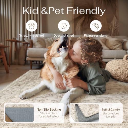 2x3 Beige Neutral Area Rug - color: Neutral | Beige, size: 2' x 3' (Rectangular)