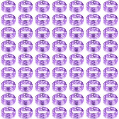 Hortsun 100 Pack Battery Operated Fairy Lights 7 ft 20 LED, Purple - color: Purple Light