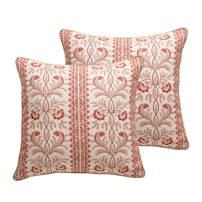 ISAENNE Designer French Square Throw Pillow Cover,Set of 2,18"x18" - color: Chamonix a, size: 18" x 18" (Pack of 2)