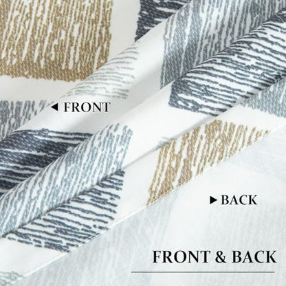 Leeva Geometric Faux Linen Valance, Rod Pocket Top, 52 x 12, 1 Panel - color: T09, size: 52"W x 12"L (Pack of 1)