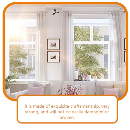 Curtain Rod Finials 4 Pcs Matte Black End Caps 28mm