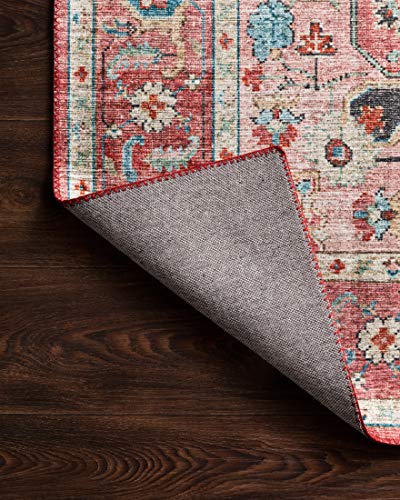 Loloi Skye Brick/Ocean 2'-0" x 5'-0" Accent Rug - color: Brick / Ocean, size: 2' x 5' (Rectangular)