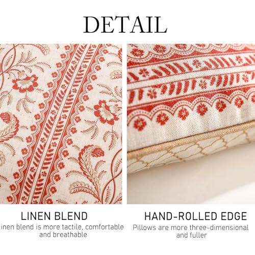 ISAENNE Designer French Square Throw Pillow Cover,Set of 2,18"x18" - color: Chamonix a, size: 18" x 18" (Pack of 2)