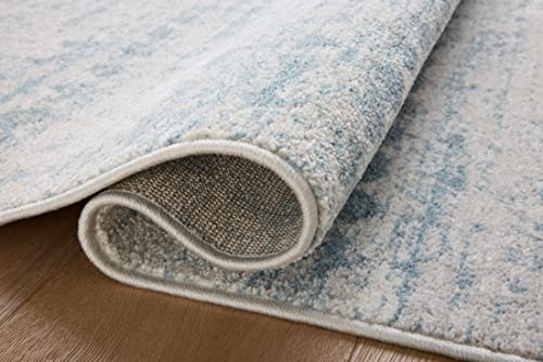 Loloi Kamala Sky/Dove 6'-7" x 9'-6" Area Rug - color: Sky / Dove, size: 6'7" x 9'6" (Rectangular)