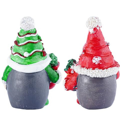 Winter Resin Christmas Gnomes and Gnome Figurines Decor Set