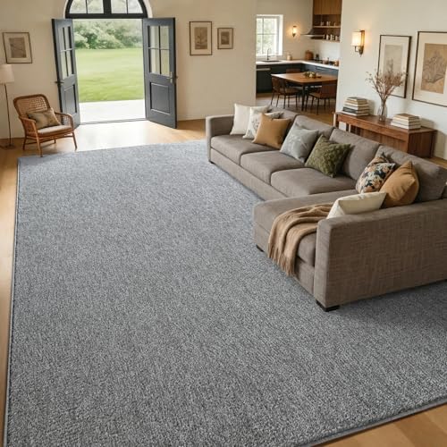 7x10 Large Grey Area Rug Washable Non-Slip Soft for Living Room Bedroom - color: 09 Grey, size: 7' x 10' (Rectangular)
