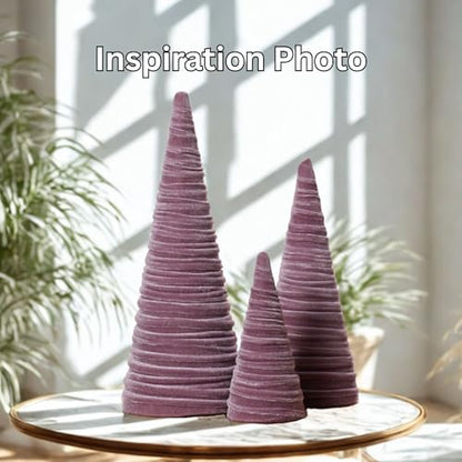 Your Heart's Content Mulberry Velvet Trees Set of 3 (Mulberry) - color: Mulberry
