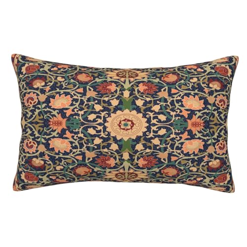 William Morris Vintage Floral 20x12 inches Throw Pillow Covers Cushion Covers for Couch Home Bed Living Room Decorative Pillow Cases - color: Color-11, size: 20" x 12" (Pack of 1)