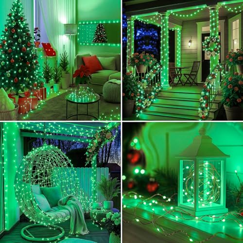btfarm Fairy Lights Plug in with Remote, 33FT 100 LED Twinkle Lights - color: Green, size: 1 Pack-33FT