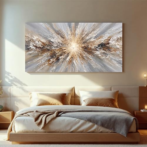 Abstract Art Wall Decor Modern Wall Art Pictures For Bedroom Blue And Brown Wall Decor Artwork For Walls Canvas Art Prints Canvas Wall Art Decor For Living Room Home Office Aesthetic Wall Decor 24" X 48" - color: QLS-04C, size: 48"L x 24"W