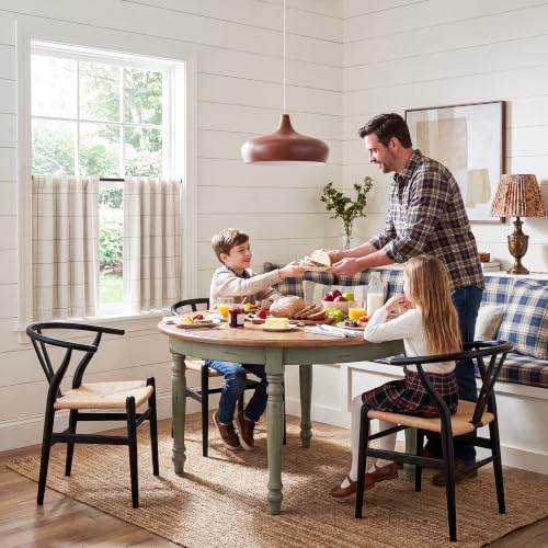 NICETOWN 100% Blackout Taupe Plaid Kitchen Curtains, W26xL24, 2 Panels - color: Taupe, size: 26"W x 24"L (Pack of 2)