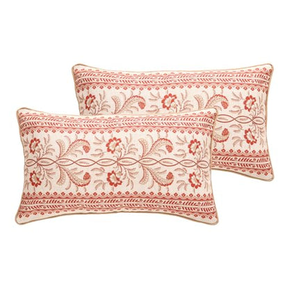 ISAENNE Designer French Rectangle Throw Pillow Cover,Set of 2,20"x12" - color: Chamonix a, size: 20" x 12" (Pack of 2)