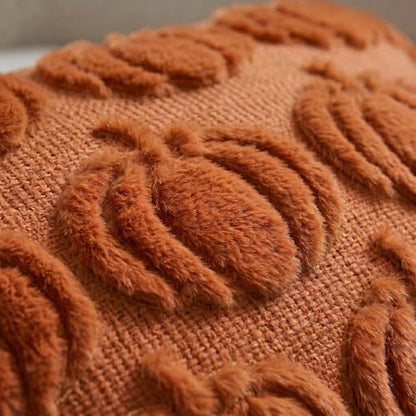 AVOIN colorlife Caramel Fall Pumpkin Throw Pillow Covers 18x18 Inch - color: Caramel, size: 18" x 18" (Pack of 2)