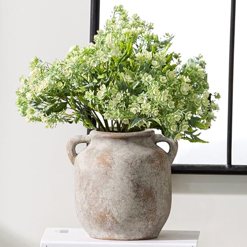 Vanselia Ceramic Flower Vase Home Table Decor Living Room Farmhouse 6 in - color: 6" Retro