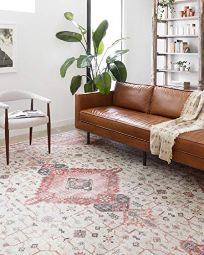 Loloi Skye Ivory/Berry 2'-3" x 3'-9" Accent Rug - color: Ivory / Berry, size: 2'3" x 3'9" (Rectangular)