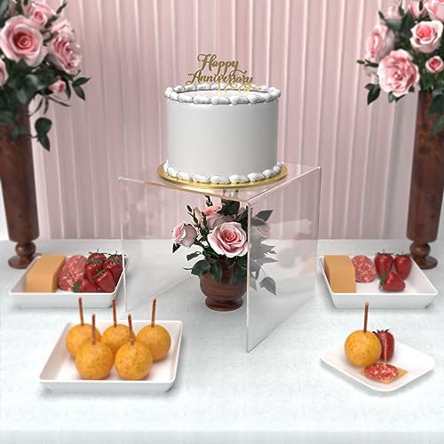 Marketing Holders 2 Pack Clear Acrylic Riser Display Table 10" Merchandise Showcase One Piece Bench Retail Stores and Boutiques Throne Counter Tabletop Platform - size: 10"W x 10"D x 10"H Riser