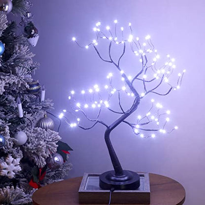 FUCHSUN 108 LED Tabletop Tree Lights, Lighted Artificial Twinkle Tree Lamp - color: Cool White