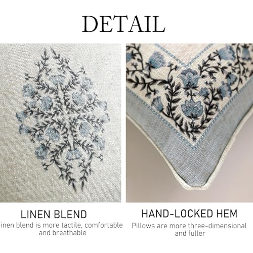 ISAENNE Designer Elegant Square Throw Pillow Cover,Set of 2,18"x18" - color: Segerman a, size: 18" x 18" (Pack of 2)