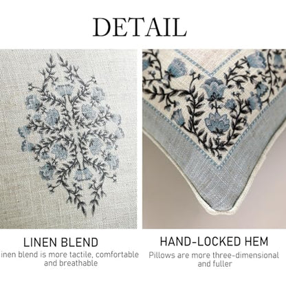 ISAENNE Designer Elegant Square Throw Pillow Cover,Set of 2,18"x18" - color: Segerman a, size: 18" x 18" (Pack of 2)