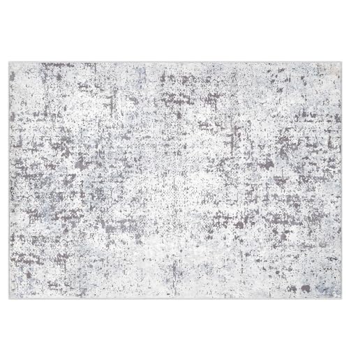 HOOBRO 5 x 7 Area Rugs Washable, Living Room Rugs, Non-Slip Rug - color: Beige Gray, size: 5' x 7' (Rectangular)