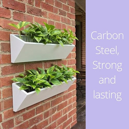 LaLaGreen Wall Planter for Outdoor Plants (24in, 2 Pack) Hanging Flower Pot