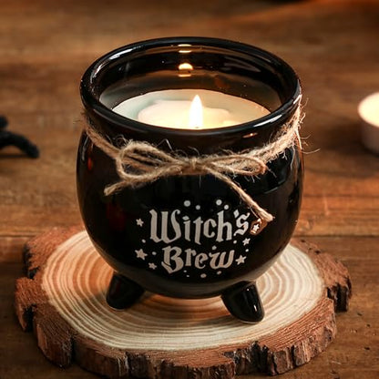 Halloween Candle,Witch Cauldron Candles with Ghost,Halloween Decorations