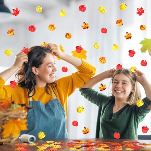 MARFOREVER Fall Thanksgiving Glitter Confetti, Fall Party Decorations - style: Thanksgiving Day